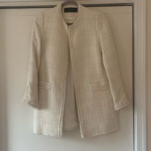 Zara Basics tweed coat